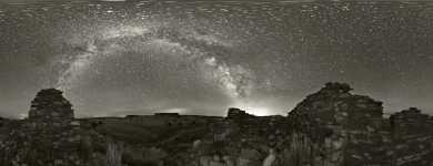 Arizona - Wupatki NM - Pueblo Ruins B+W - 360