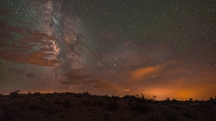 Arizona - Petrified Forest NP - Moonrise