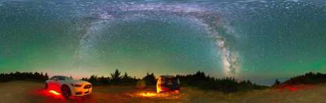 California - Mustang Camp at Shelter Cove - Dark Sky - 360