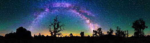 Idaho - Craters of the Moon NM - Milky Way Over Devils Orchard - 360
