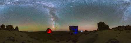 Montana - Medicine Rocks State Park - Nightscape - 360