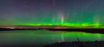 North Dakota  - Aurora Over J Clark Salyer National Wildlife Refuge