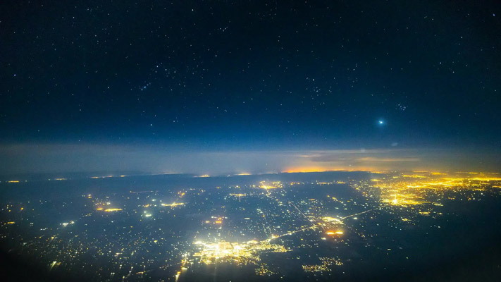 Nevada - Night Flight - Flyover at 30000ft