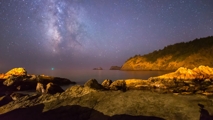 Oregon - Port Orford and the Milky Way Setting