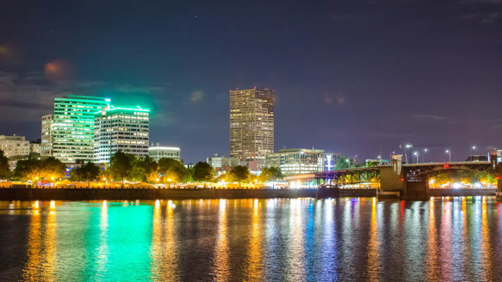Oregon - Portland at Night