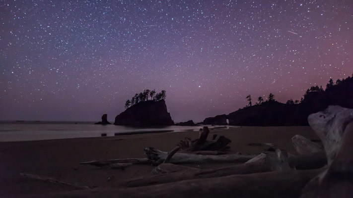 Washington - Second Beach Nightscape