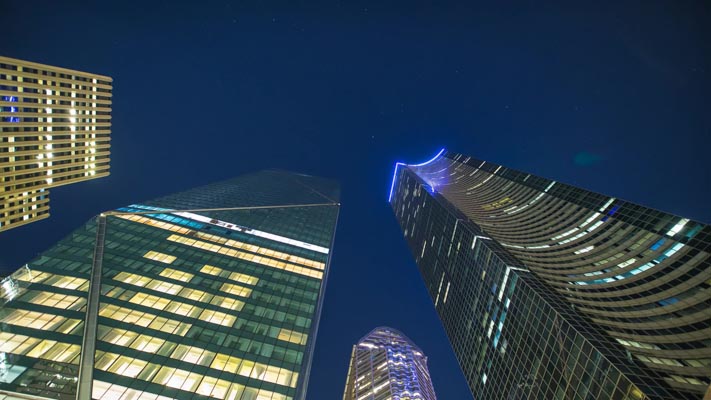 Washington - Seattle - Downtown Skyscape at Night