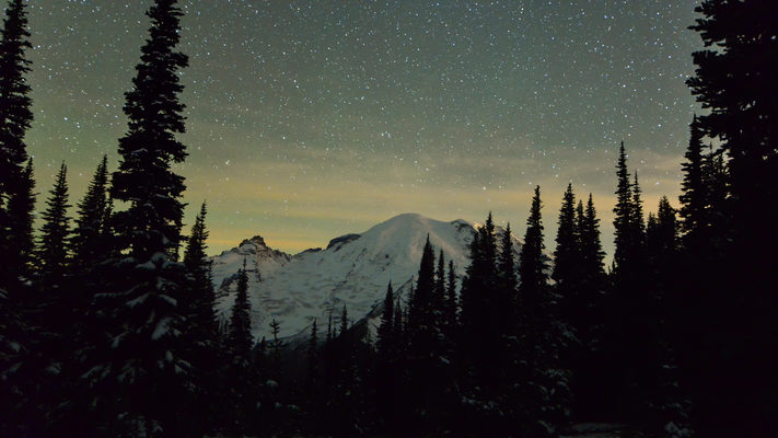 Washington - Mt. Rainier from Sunrise - 1 Hour Timelapse